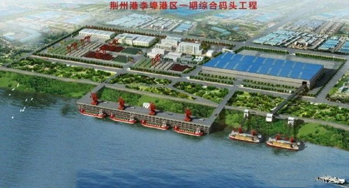 湖北一永久性砂石集并中心建成,總投資約2.5億元,年設計吞吐量360萬噸